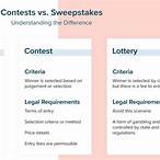 sweepstakes vs lottery